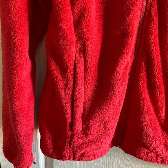 The North Face Women's Medium Red Fleece Full Zip Jacket Long Sleeve. - Picture 3 of 15